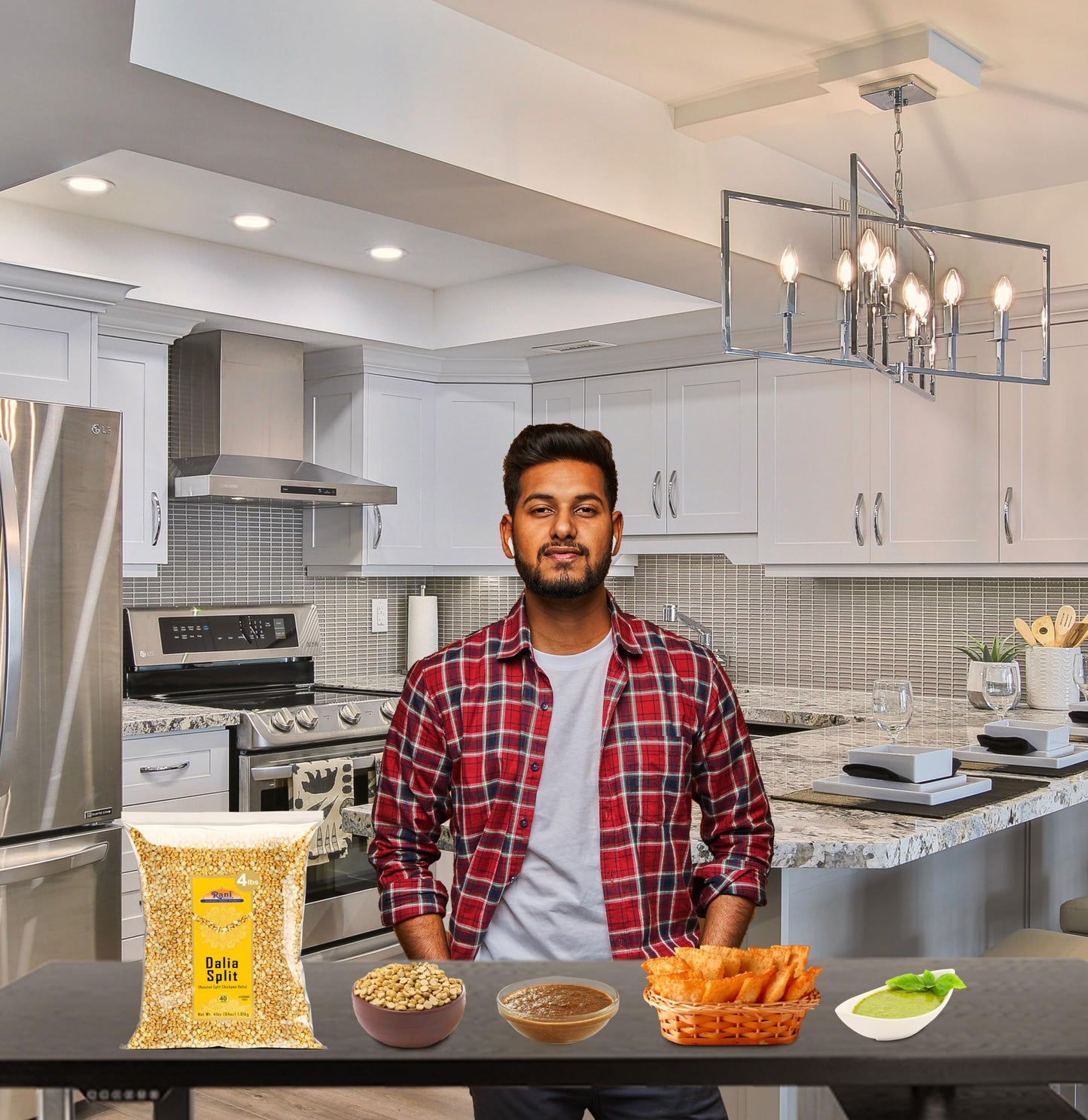 Rani Daliya Split (Roasted Split Chickpeas Dalia) 4lbs (64oz) ~ All Natural | Vegan | Indian Origin