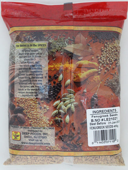 Deep Fenugreek Seeds 14 oz
