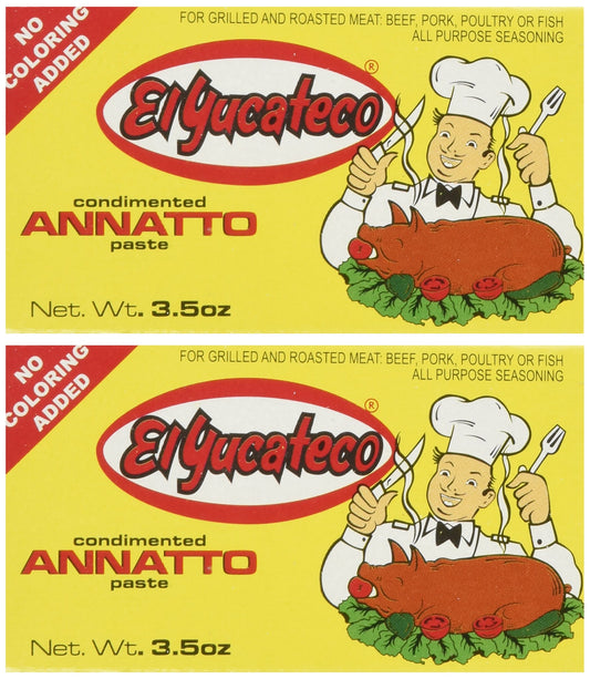 El Yucateco Paste Achiote - Pack of 2 x 3.5 oz
