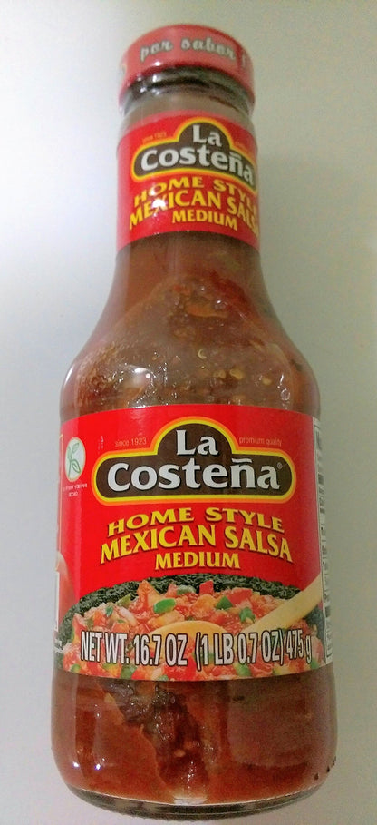 La Costena Salsa 16.7oz Bottle (Pack of 3) (Homestyle Mexican - Medium)