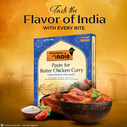 Kitchens Of India Paste for Butter Chicken Curry, 3.5-Ounce Boxes (Pack of 6)
