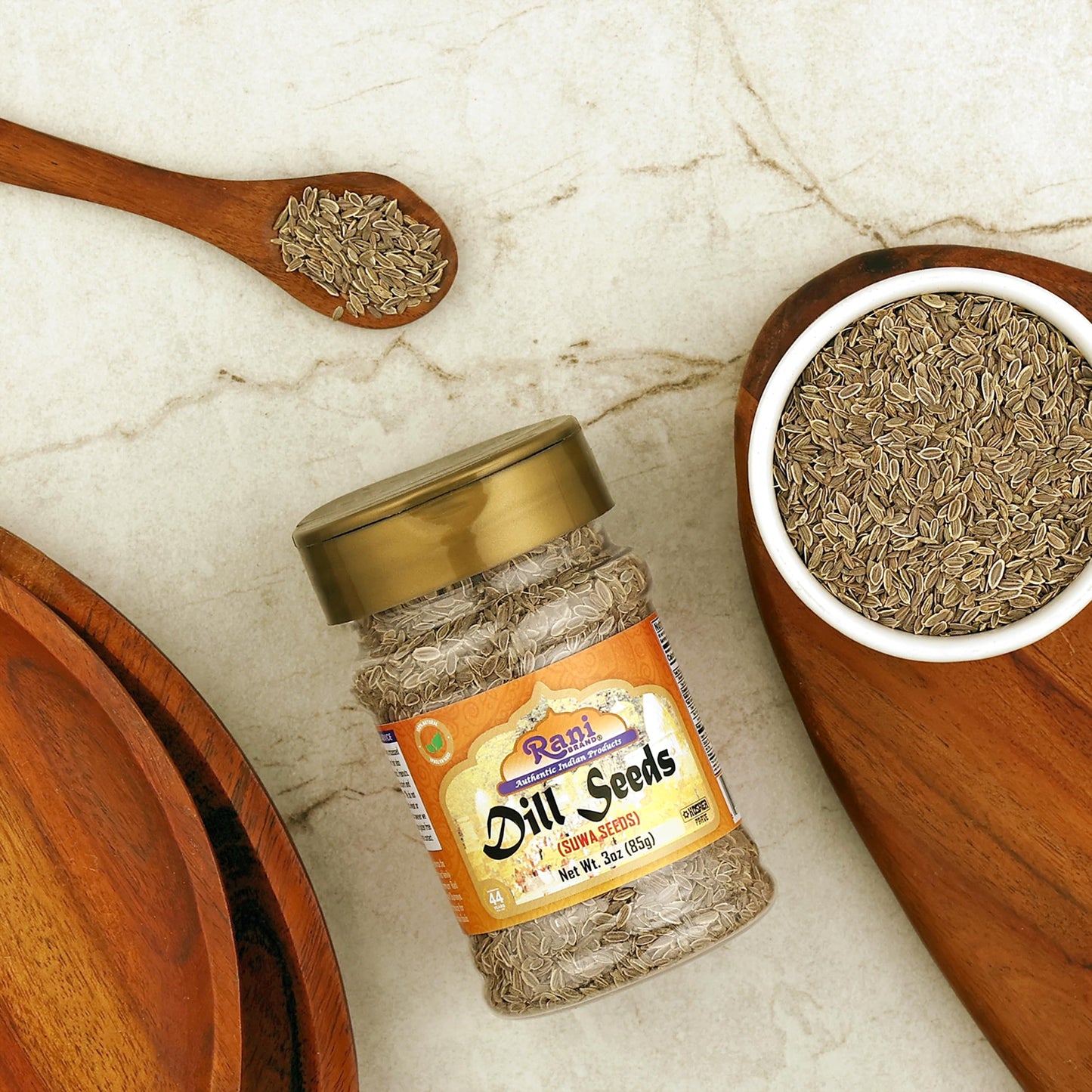 Rani Dill Seeds (Suwa/Sua) Whole, Spice 3oz (85g) PET Jar ~ All Natural | Gluten Friendly | NON-GMO | Kosher | Vegan | Indian Origin, Weed