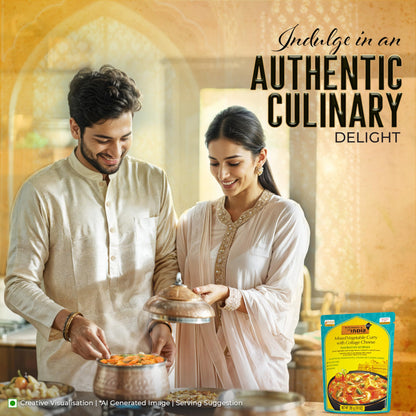 Kitchens Of India Ready To Eat Navratan Korma, Mixed Vegetable Curry & Cottage Cheese, 10-Ounce Boxes (Pack of 6)