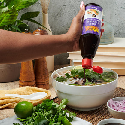 Lee Kum Kee Hoisin Sauce (20 oz - 1 Pack), Sweet & Savory, Ideal for Marinades, BBQ Sauce, Dips, Stir-Frying, Pizza, and Soup Noodles