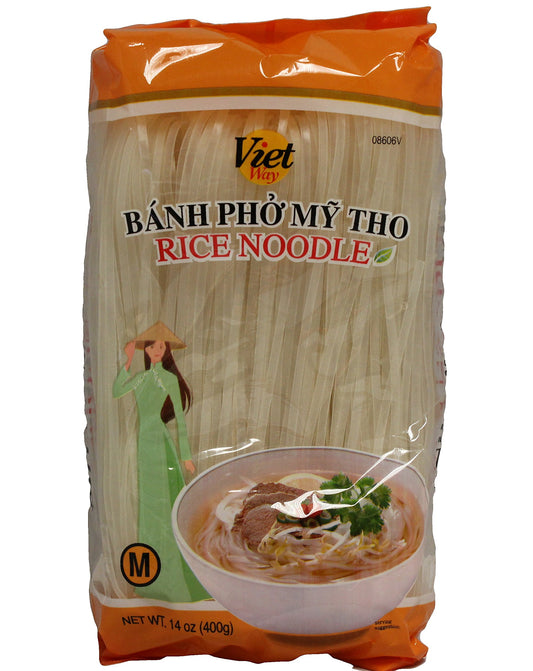Viet Way Rice Noodle Sticks for Pho, 14oz (3 Packs) (M)