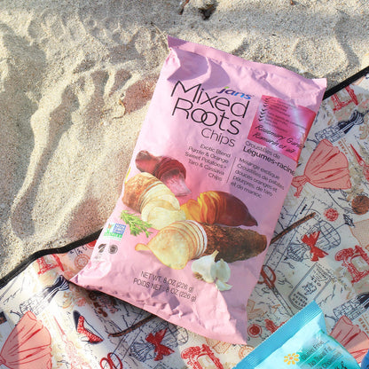 Mixed Roots Chips - All Natural Vegetable Chips (Rosemary Garlic, 8 oz) | Trans Fat & Cholesterol Free | Gluten Free & Non-GMO | No Preservatives Exotic Roots