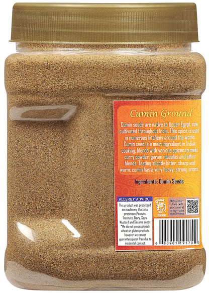 Rani Cumin (Jeera) Powder Spice 16oz (1lb) 454g PET Jar ~ All Natural | Vegan | Gluten Friendly | NON-GMO | Kosher | Indian Origin