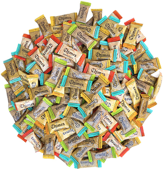 Chimes Ginger Chews 2LB Variety Pack - Original, Orange, Mango, Peppermint, Peanut Butter and Meyer Lemon