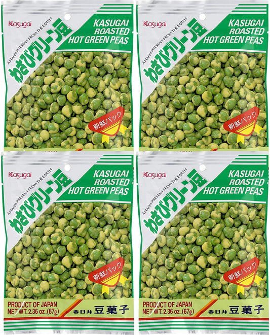 Kasugai Wasabi Green Peas 2.36oz (4 Pack)